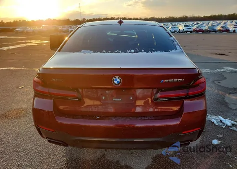 2021 BMW M550Xi z USA, uszkodzony, nr VIN WBA13BK0XMCH20091